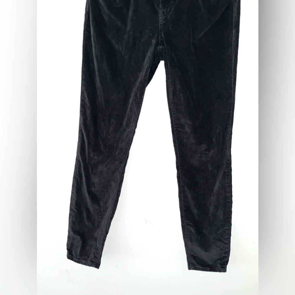 MADEWELL Black Velvet High Rise Skinny - Picture 4 of 12